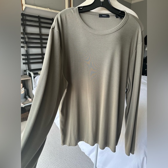 Theory Other - Theory men’s sage green long sleeve shirt, size XL